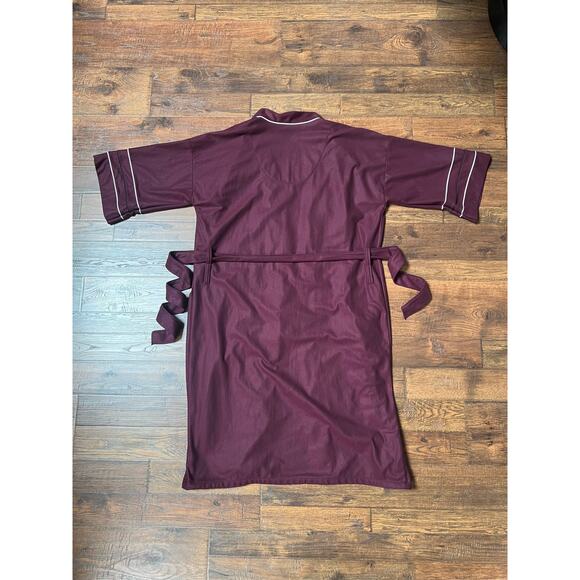 Vintage Clothing - Super Soft House Robe - Maroon - Knightsbridge - OS - Picture 4 of 5